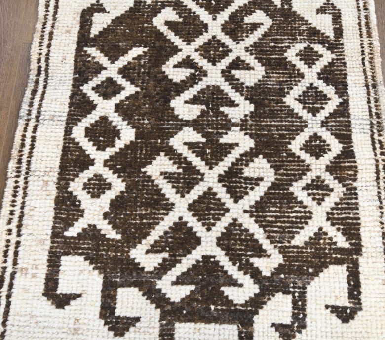 Vintage White Runner Rug