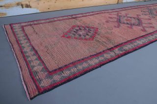 Ikat Design Vintage Runner Rug - Thumbnail