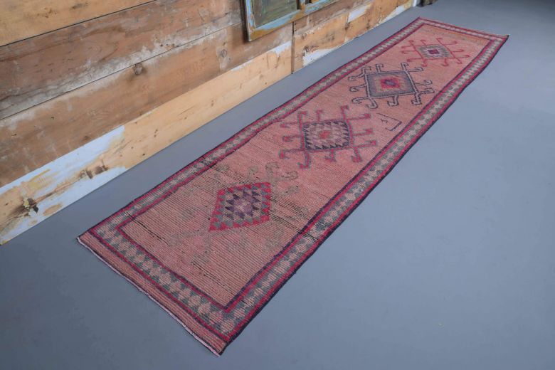 Ikat Design Vintage Runner Rug