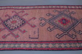 Ikat Design Vintage Runner Rug - Thumbnail