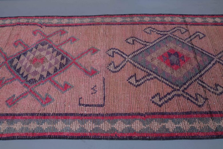 Ikat Design Vintage Runner Rug