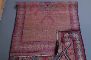 Ikat Design Vintage Runner Rug - Thumbnail