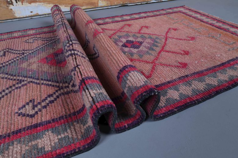 Ikat Design Vintage Runner Rug