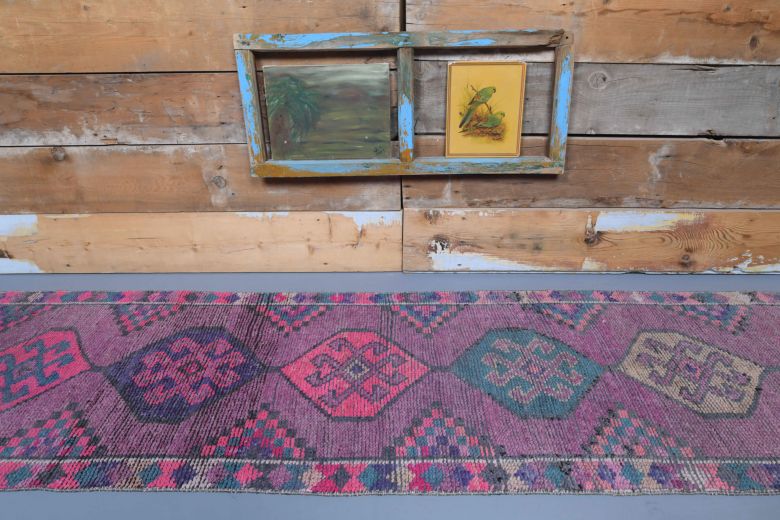 Oushak Vintage Runner Rug