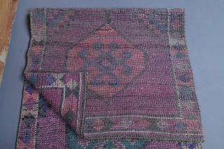 Oushak Vintage Runner Rug - Thumbnail