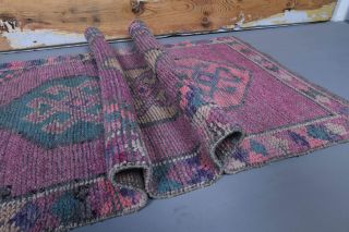 Oushak Vintage Runner Rug - Thumbnail