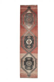 Vintage Red Runner Rug - Thumbnail