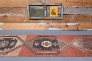 Vintage Red Runner Rug - Thumbnail