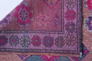 Vintage Hand-Knotted Runner Rug - Thumbnail