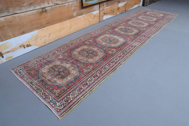 Vintage Ethnic Runner Rug