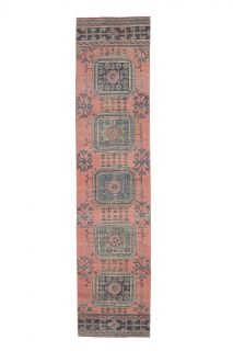 Vintage Floral Runner Rug - Thumbnail