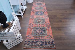 Vintage Floral Runner Rug - Thumbnail