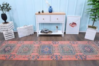 Vintage Floral Runner Rug - Thumbnail