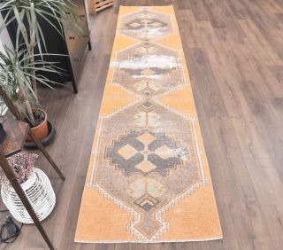 Vintage Orange Runner Rug - Thumbnail