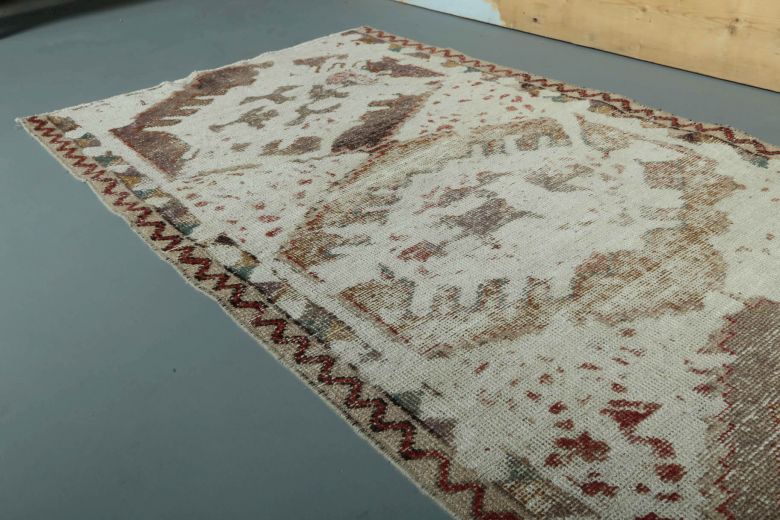 Vintage Beige Runner Rug