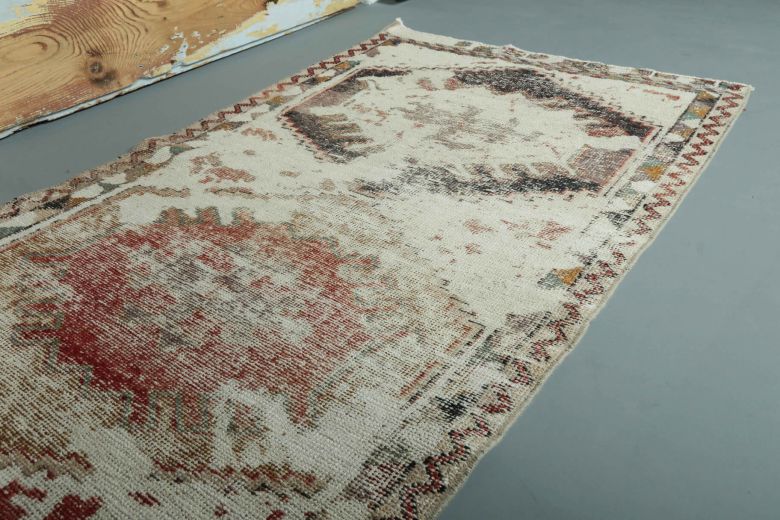 Vintage Beige Runner Rug