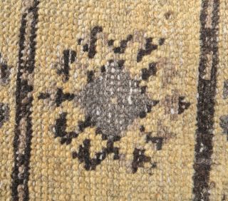 Yellow Vintage Runner Rug - Thumbnail