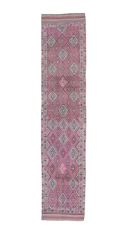 Vintage Purple Runner Rug