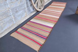 3x12 Wool Vintage Runner Rug - Thumbnail