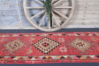 3x12 Wool Vintage Runner Rug - Thumbnail