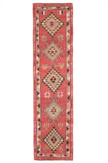 3x12 Wool Vintage Runner Rug - Thumbnail