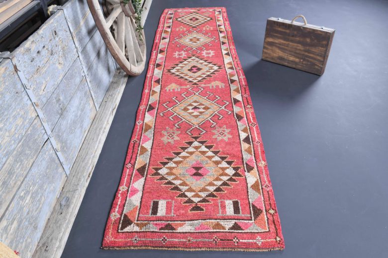 3x12 Wool Vintage Anatolian Runner Rug