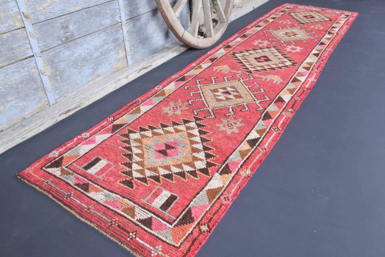 3x12 Wool Vintage Anatolian Runner Rug
