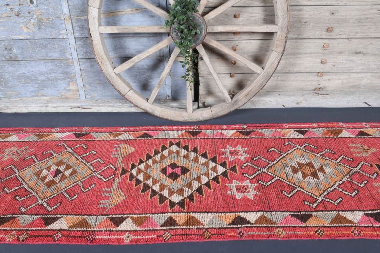 3x12 Wool Vintage Anatolian Runner Rug