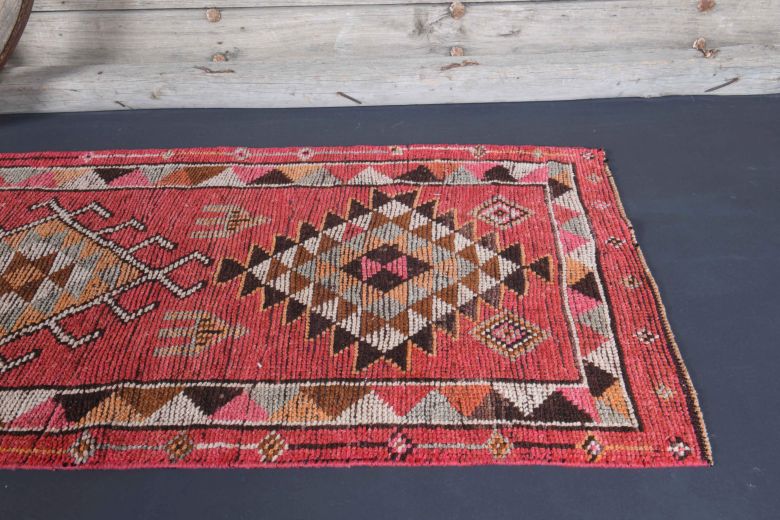 3x12 Wool Vintage Anatolian Runner Rug