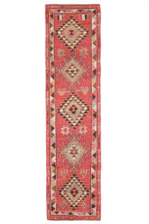 3x12 Wool Vintage Anatolian Runner Rug - Thumbnail