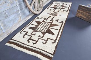 3x12 Wool Vintage Runner Rug - Thumbnail