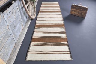 3x12 Wool Vintage Runner Rug - Thumbnail