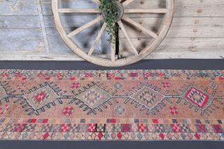 3x12 Wool Vintage Runner Rug - Thumbnail