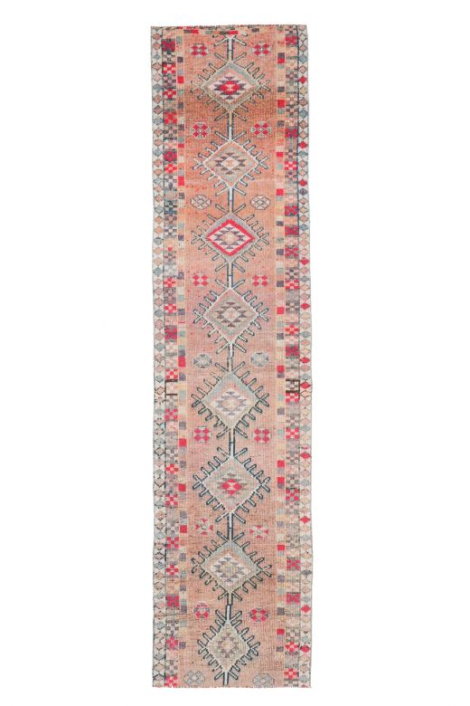 3x12 Wool Vintage Runner Rug