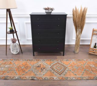 3x12 Wool Vintage Runner Rug - Thumbnail