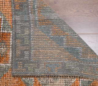 3x12 Wool Vintage Runner Rug - Thumbnail