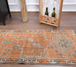 3x12 Wool Vintage Anatolian Runner Rug - Thumbnail