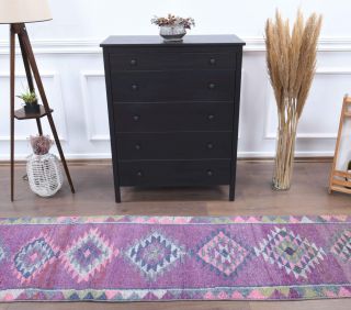 3x12 Wool Vintage Runner Rug - Thumbnail