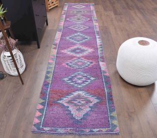 3x12 Wool Vintage Runner Rug - Thumbnail