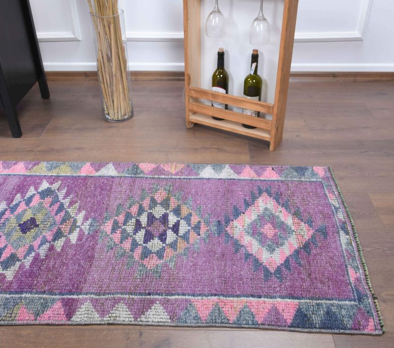 3x12 Wool Vintage Runner Rug