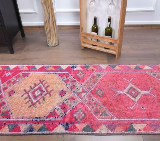 3x12 Wool Vintage Runner Rug - Thumbnail