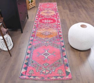 3x12 Wool Vintage Anatolian Runner Rug - Thumbnail