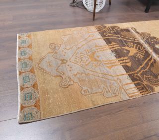 3x12 Wool Vintage Runner Rug - Thumbnail