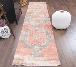 3x12 Wool Vintage Runner Rug - Thumbnail