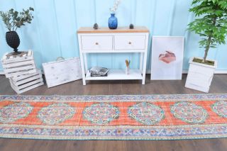 3x12 Wool Vintage Runner Rug - Thumbnail