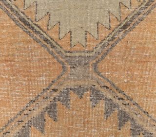 Vintage Pastel Orange Runner Rug - Thumbnail