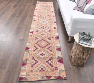 Turkish Vintage Runner Rug - Thumbnail