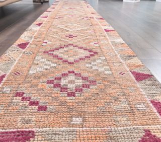 Turkish Vintage Runner Rug - Thumbnail