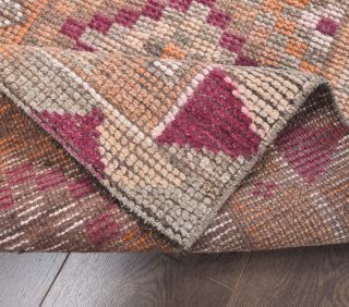 Turkish Vintage Runner Rug - Thumbnail