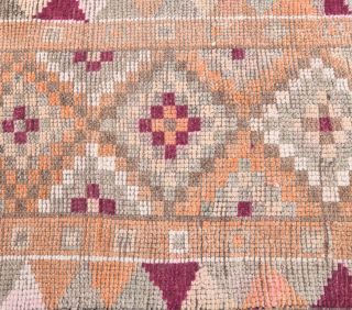 Turkish Vintage Runner Rug - Thumbnail